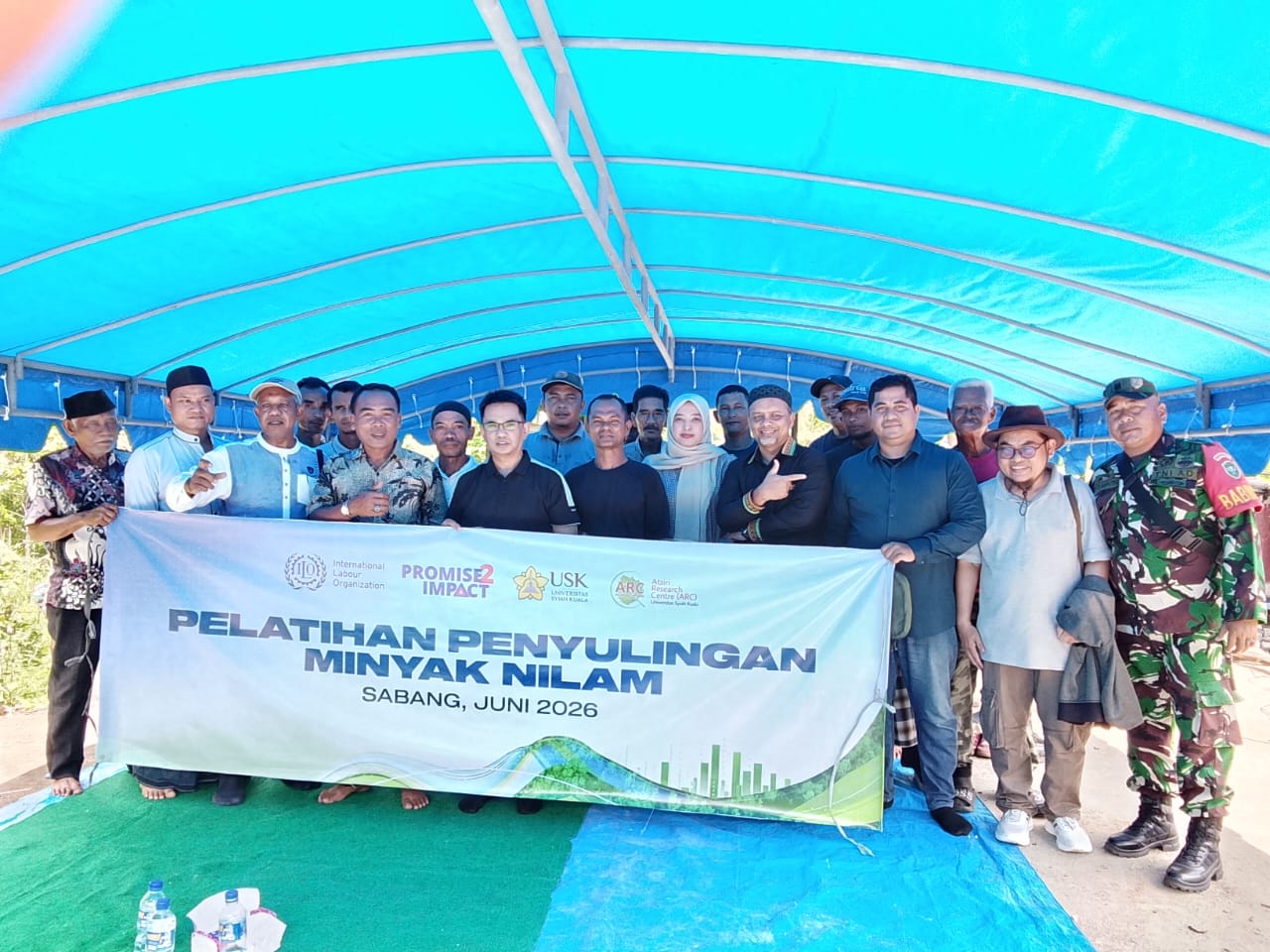 Petani Nilam Batee Shok Ditempa ARC Aceh dan USK, Siap Lahirkan Minyak Nilam Premium dari Ujung Barat Indonesia